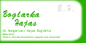 boglarka hajas business card