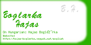 boglarka hajas business card